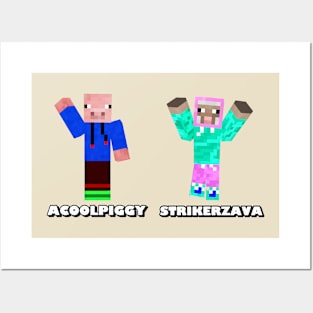 PIGGY AND STRIKER! Posters and Art